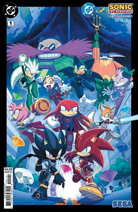 DC Comics Comic Books DC X SONIC THE HEDGEHOG THE METAL LEGION #1 (OF 5) CVR D MIN HO KIM CARD STOCK VAR 76194139344500141 0326DC0116