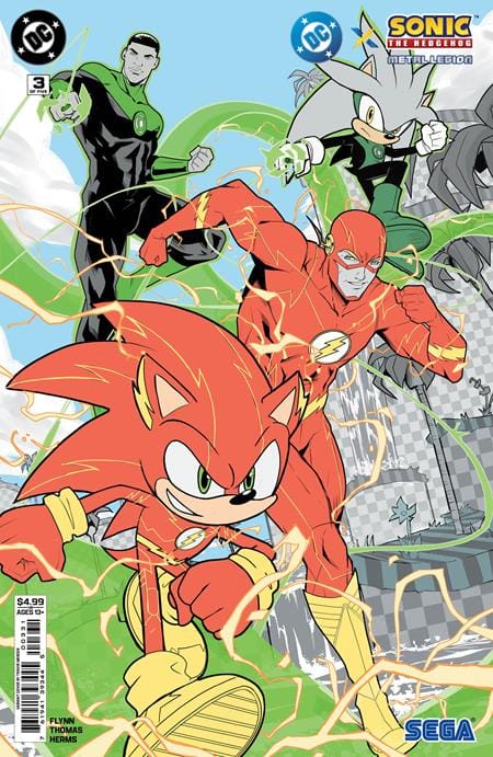 DC Comics Comic Books DC X SONIC THE HEDGEHOG THE METAL LEGION #3 (OF 5) CVR C TRAVIS MERCER CARD STOCK VAR 76194139344500331 0526DC0168