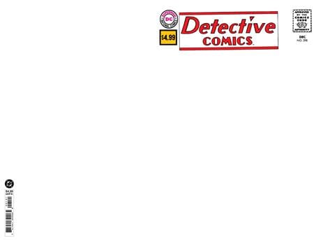 DETECTIVE COMICS #298 FACSIMILE EDITION CVR B BLANK CARD STOCK VAR (Release Date: 10/21/2026)