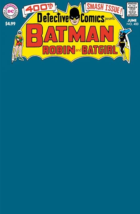 DC Comics Comic Books DETECTIVE COMICS #400 FACSIMILE EDITION CVR C BLANK VAR 76194138450400121 0724DC218