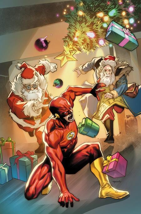 FLASH #4 CVR D STEPHEN SEGOVIA SANTA CARD STOCK VAR