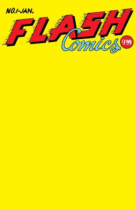 DC Comics Comic Books FLASH COMICS #1 FACSIMILE EDITION CVR C BLANK VAR 76194138456600121 1024DC190