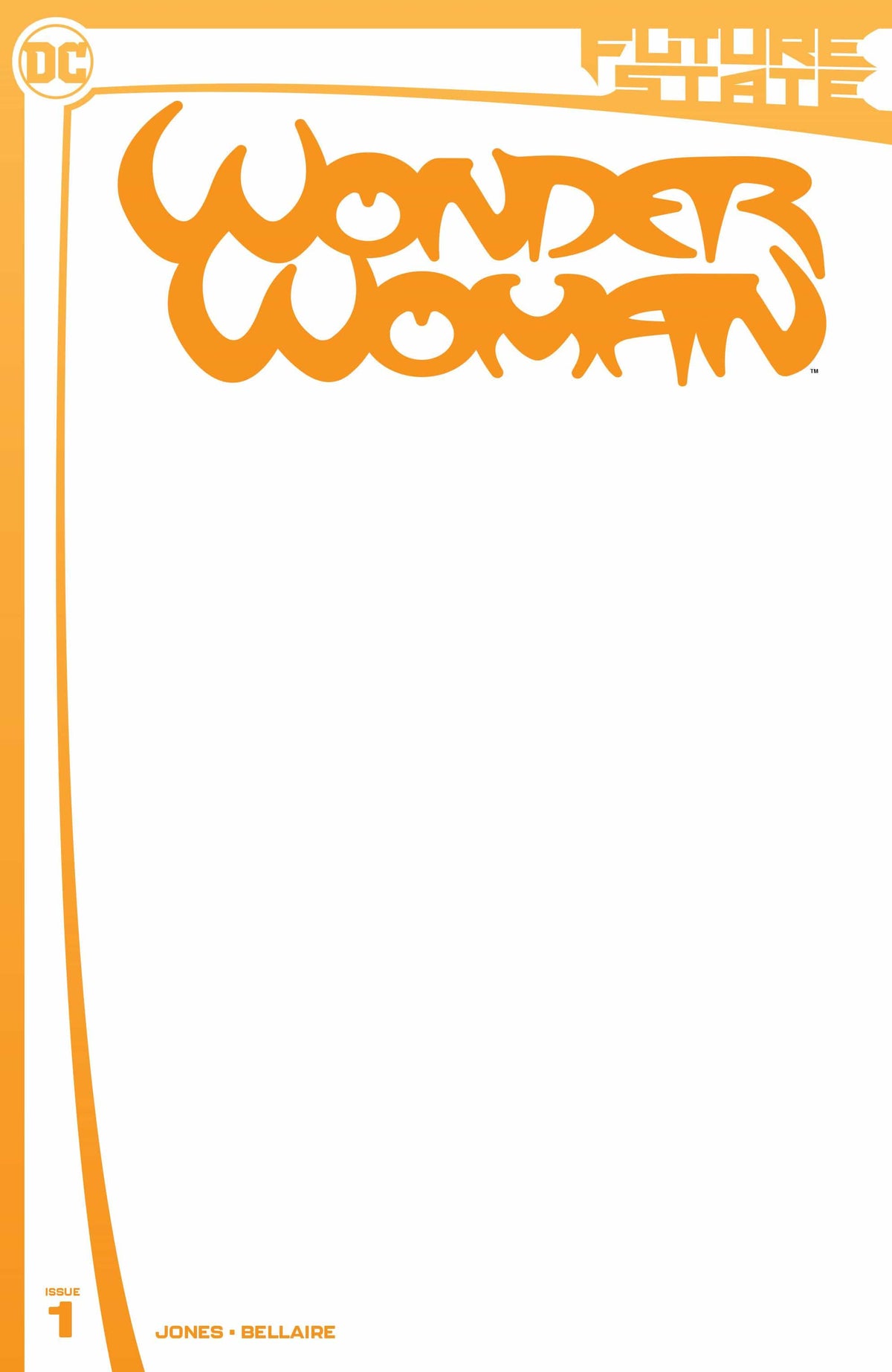 DC Comics Comic Books FUTURE STATE WONDER WOMAN #1 CARD STOCK BLANK VAR 76194137127600131