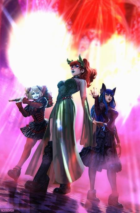 DC Comics Comic Books GOTHAM CITY SIRENS UNFIT FOR ORBIT #1 (OF 5) CVR B NOOBOVICH CARD STOCK VAR 76194139081900121 0525DC013