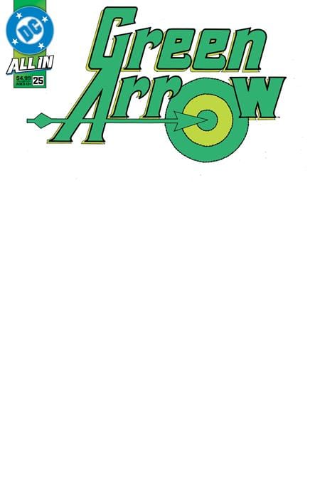 DC Comics Comic Books GREEN ARROW #25 CVR E BLANK CARD STOCK VAR 76194138013102541 0425DC150