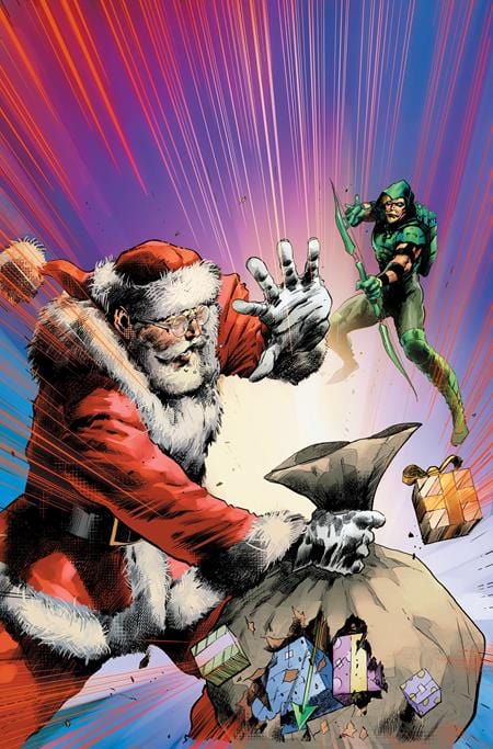 DC Comics Comic Books GREEN ARROW #7 (OF 12) CVR C TREVOR HAIRSINE SANTA CARD STOCK VAR 76194138013100741 1023DC188