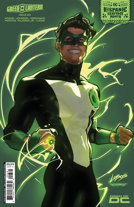 DC Comics Comic Books GREEN LANTERN #3 CVR D PABLO VILLALOBOS HISPANIC HERITAGE MONTH CARD STOCK VAR 76194138023000361 0723DC123