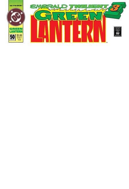 GREEN LANTERN #50 FACSIMILE EDITION CVR C BLANK CARD STOCK VAR (Release Date: 11/25/2026)
