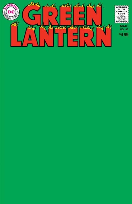 DC Comics Comic Books GREEN LANTERN #59 FACSIMILE EDITION CVR C BLANK VAR 76194138457300121 1024DC196
