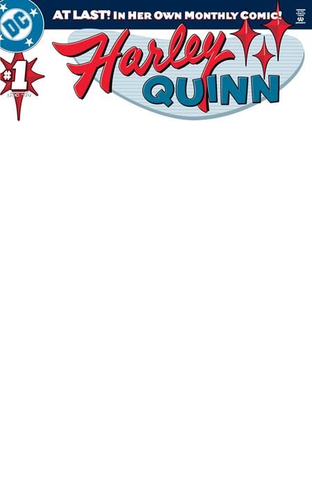 HARLEY QUINN #1 FACSIMILE EDITION CVR B BLANK CARD STOCK VAR (Release Date: 10/28/2026)