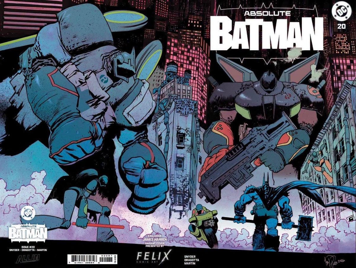 DC Comics Comic Books > Incentives ABSOLUTE BATMAN #20 FELIX COMIC ART JAMES HARREN CARDSTOCK TE-0326DC0001-HARREN-FELIX