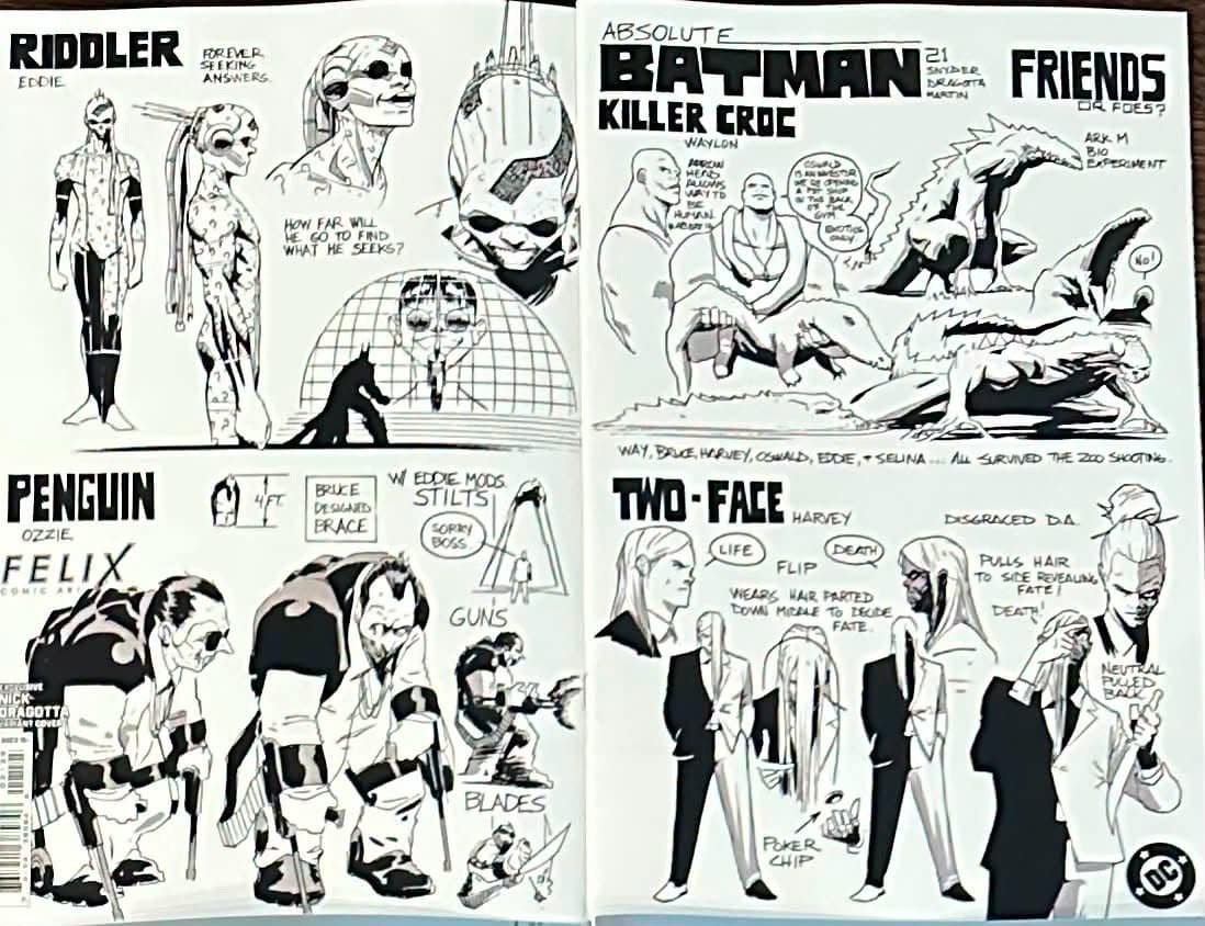 ABSOLUTE BATMAN #21 FELIX COMIC ART NICK DRAGOTTA DESIGN EXCLUSIVE