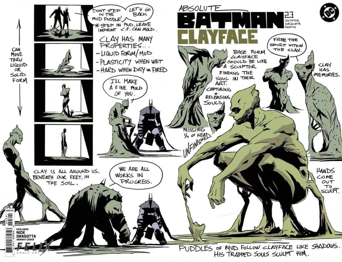 DC Comics Comic Books > Incentives ABSOLUTE BATMAN #23 FELIX COMIC ART NICK DRAGOTTA DESIGN CARDSTOCK EXCLUSIVE TE-0626DC0012-DRAGOTTA-CARDSTOCK-FELIX