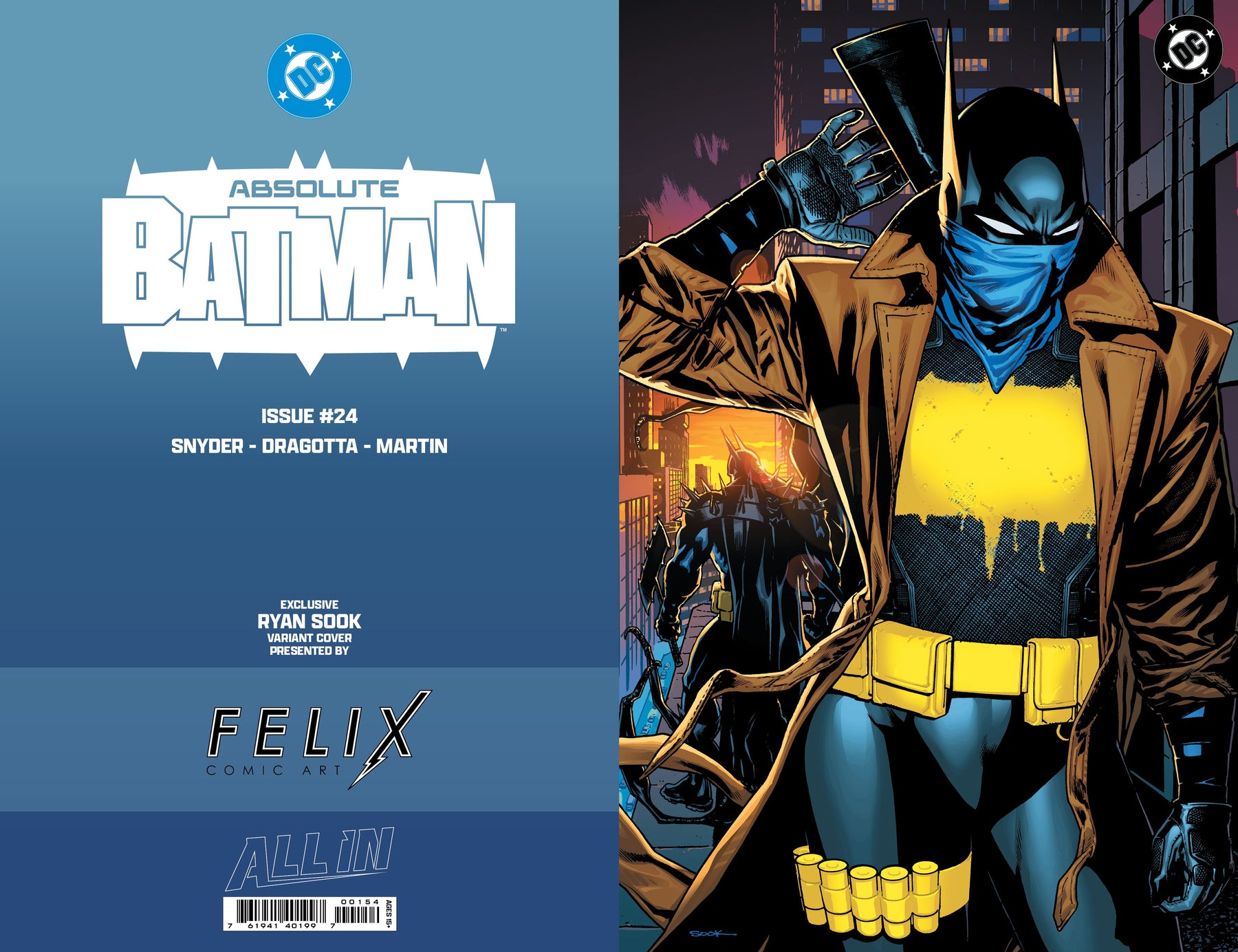 ABSOLUTE BATMAN #24 FELIX COMIC ART RYAN SOOK FOIL EXCLUSIVE
