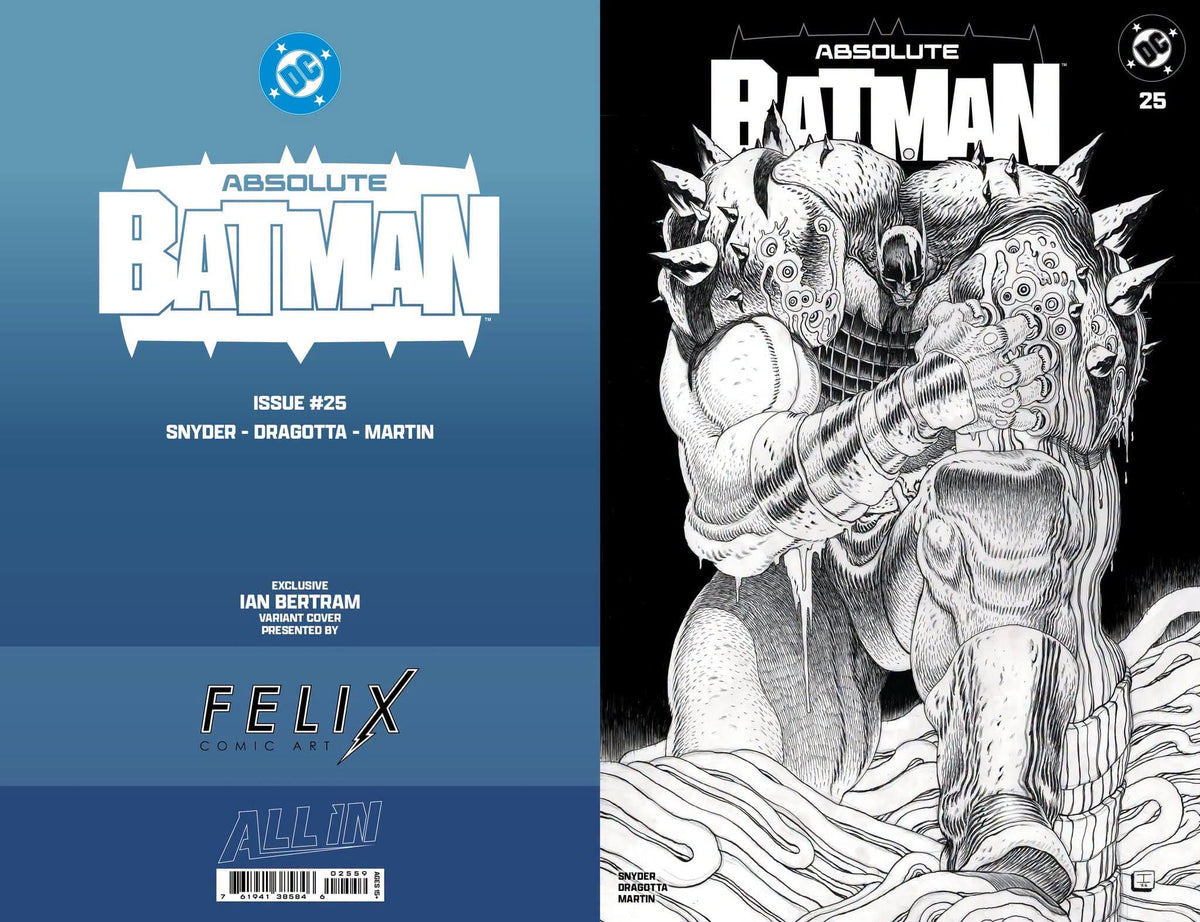 DC Comics Comic Books > Incentives ABSOLUTE BATMAN #25 FELIX COMIC ART IAN BERTRAM CARDSTOCK EXCLUSIVE TE-0826DC0066-BERTRAM-CARDSTOCK-FELIX