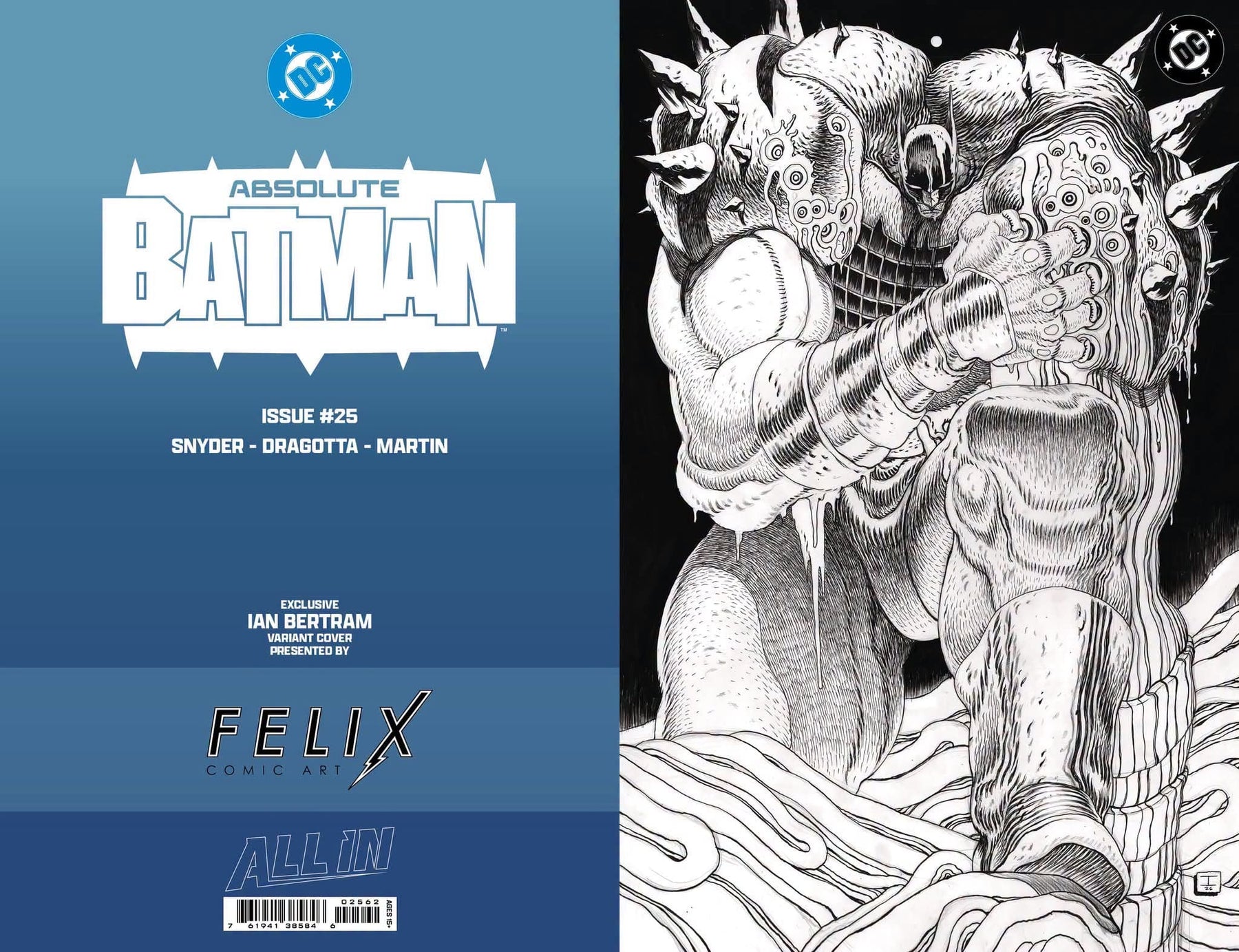 ABSOLUTE BATMAN #25 FELIX COMIC ART IAN BERTRAM FOIL EXCLUSIVE
