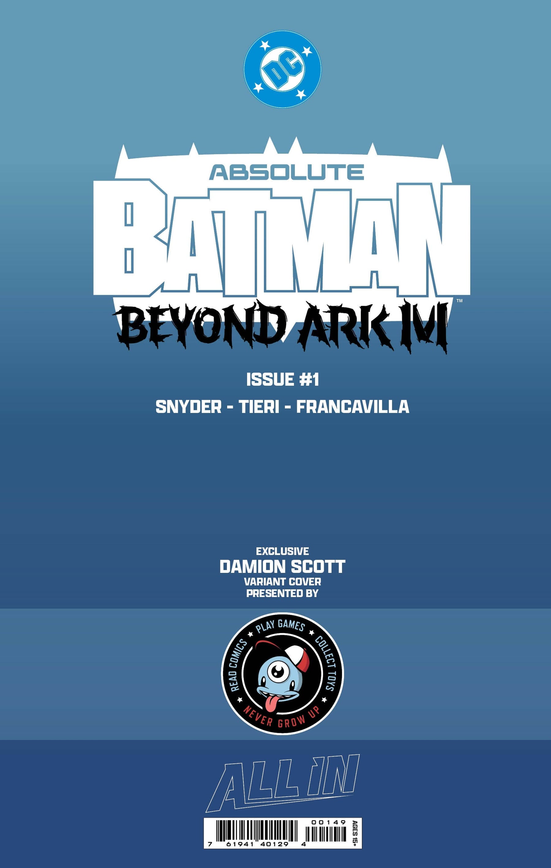 ABSOLUTE BATMAN BEYOND ARK-M #1 (ONE SHOT) DAMION SCOTT THIRD EYE EXCLUSIVE - DOUBLE-PACK (Release Date: 12/16/2026)