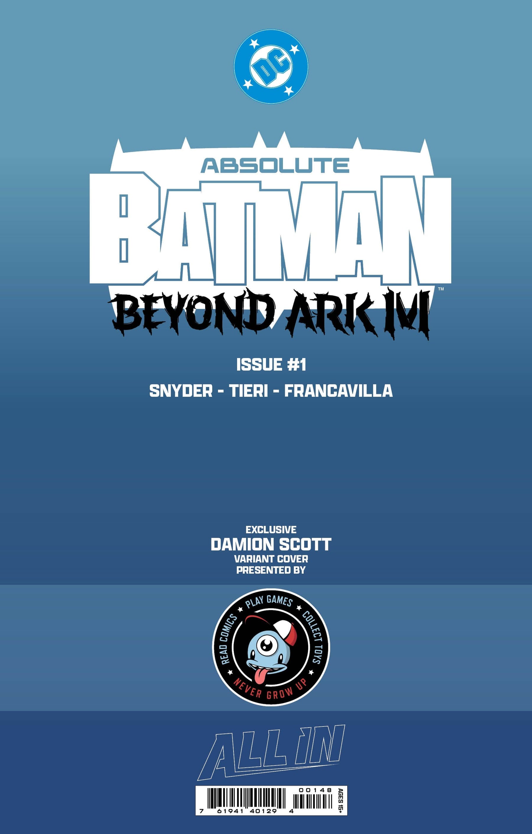 ABSOLUTE BATMAN BEYOND ARK-M #1 (ONE SHOT) DAMION SCOTT THIRD EYE EXCLUSIVE - DOUBLE-PACK (Release Date: 12/16/2026)