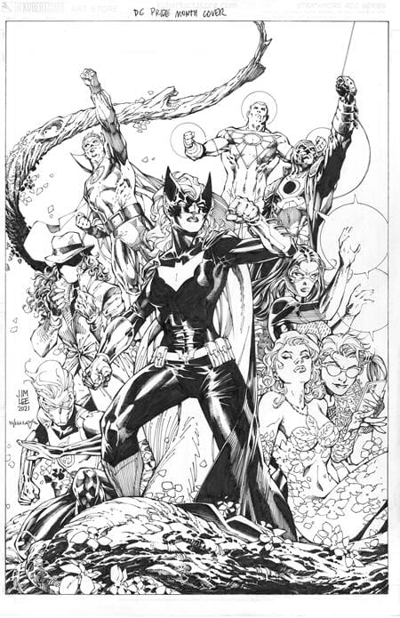 DC PRIDE UNCOVERED #1 (ONE SHOT) CVR F INC 1:50 JIM LEE & SCOTT WILLIAMS B&W VAR