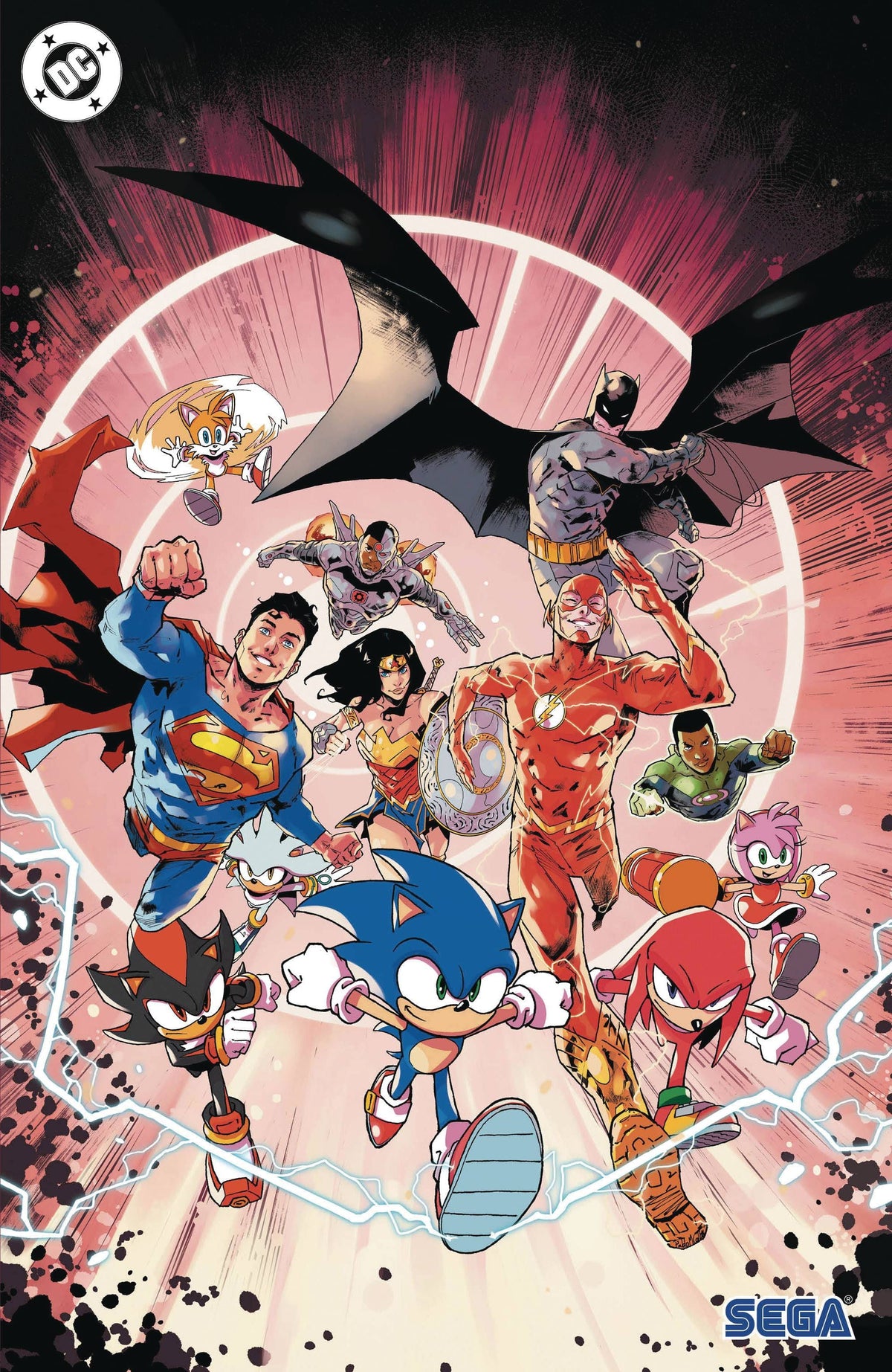 DC Comics Comic Books > Incentives DC X SONIC THE HEDGEHOG #1 (OF 5) CVR D INC 1:25 PABLO M COLLAR VIRGIN CARD STOCK VAR 76194138785700131 0125DC207