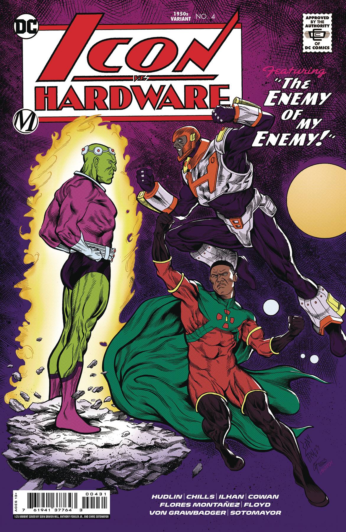 DC Comics Comic Books > Incentives ICON VS HARDWARE #4 (OF 5) CVR C INC 1:25 SEAN DAMIEN HILL 76194137764300431 0323DC201