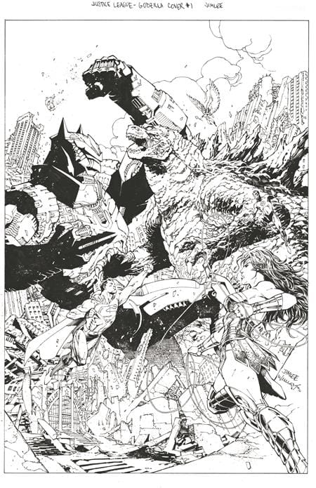 DC Comics Comic Books > Incentives JUSTICE LEAGUE VS GODZILLA VS KONG #1 (OF 6) CVR J INC 1:100 JIM LEE & SCOTT WILLIAMS CARD STOCK VAR 76194137779700171 0823DC010