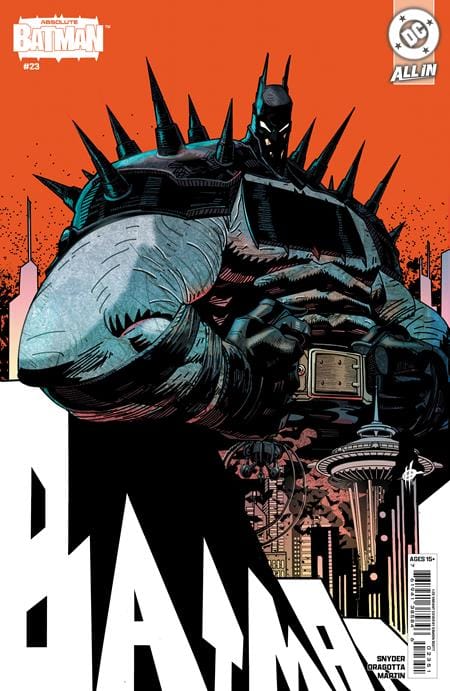 ABSOLUTE BATMAN #23 CVR F INC 1:25 DAMION SCOTT CARD STOCK VAR [SIGNED BY DAMION SCOTT, SCOTT SNYDER & NICK DRAGOTTA]