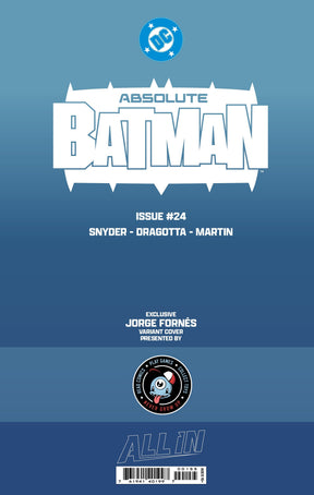 ABSOLUTE BATMAN #24 FORNES THIRD JORGE EYE EXCLUSIVE REGULAR & BLACK & WHITE EDITION - DOUBLE PACK (Release Date: 09/09/2026)