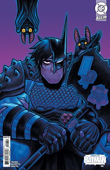 FIRST PRINTING - ABSOLUTE BATMAN #9 CVR E INC 1:50 DAN HIPP CARD STOCK VAR [SIGNED BY NICK DRAGOTTA & SCOTT SNYDER]