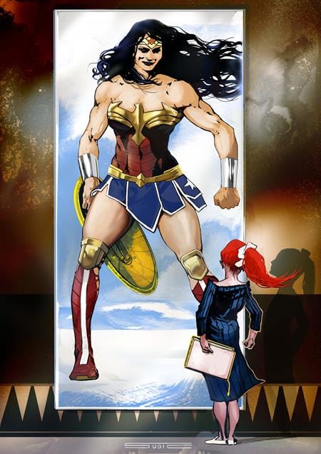 WONDER WOMAN #14 CVR F INC 1:25 STEVAN SUBIC CARD STOCK VAR