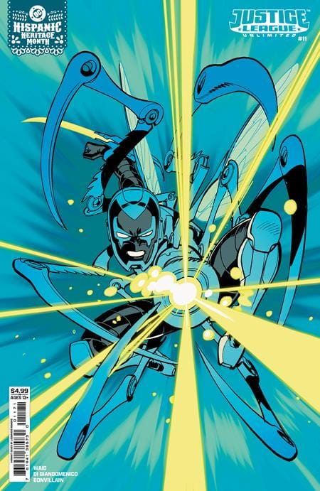DC Comics Comic Books JUSTICE LEAGUE UNLIMITED #11 CVR E LEONARDO ROMERO HISPANIC HERITAGE MONTH BLUE BEETLE CARD STOCK VAR 76194138573001171 0725DC095