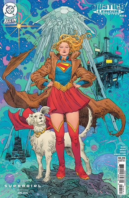 DC Comics Comic Books JUSTICE LEAGUE UNLIMITED #20 CVR F BILQUIS EVELY SUPERGIRL MOVIE CARD STOCK VAR 76194138573002061 0426DC0131