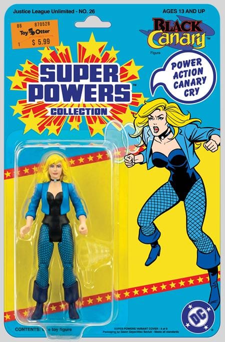 DC Comics Comic Books JUSTICE LEAGUE UNLIMITED #26 CVR E JASON GEYER & ALEX SAVIUK BLACK CANARY SUPER POWERS ACTION FIGURE CARD STOCK VAR (Release Date: 12/23/2026) 76194138573002661 1026DC0123