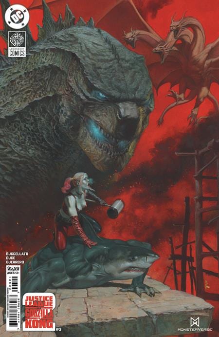DC Comics Comic Books JUSTICE LEAGUE VS GODZILLA VS KONG 2 #3 (OF 7) CVR B RICCARDO FEDERICI CARD STOCK VAR 76194138628700321 0625DC094