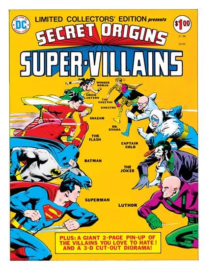 DC Comics Comic Books LIMITED COLLECTORS EDITION #39 SECRET ORIGINS SUPER-VILLAINS FACSIMILE EDITION CVR A DICK GIORDANO 76194139513500111 1225DC0202