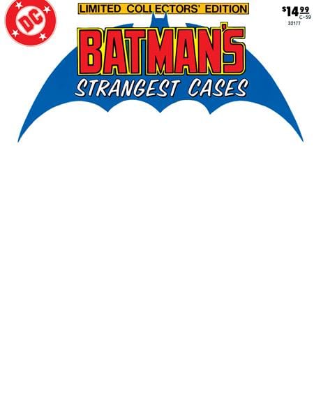 DC Comics Comic Books LIMITED COLLECTORS EDITION #59 BATMANS STRANGEST CASES FACSIMILE EDITION CVR C BLANK VAR 76194138727700121 0125DC251