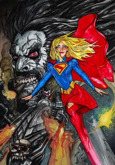 DC Comics Comic Books LOBO #4 CVR E SIMON BISLEY SUPERGIRL MOVIE CARD STOCK VAR 76194139718400451 0426DC0040