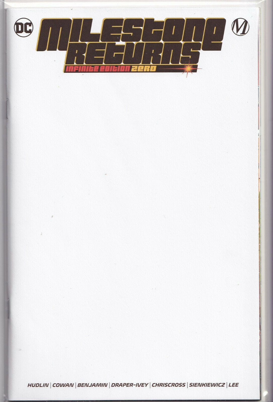 DC Comics Comic Books MILESTONE RETURNS INFINITE EDITION #0 CVR B 76194137366900021