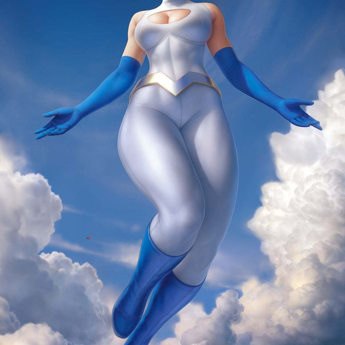 power girl #1 cvr e warren louw foil var