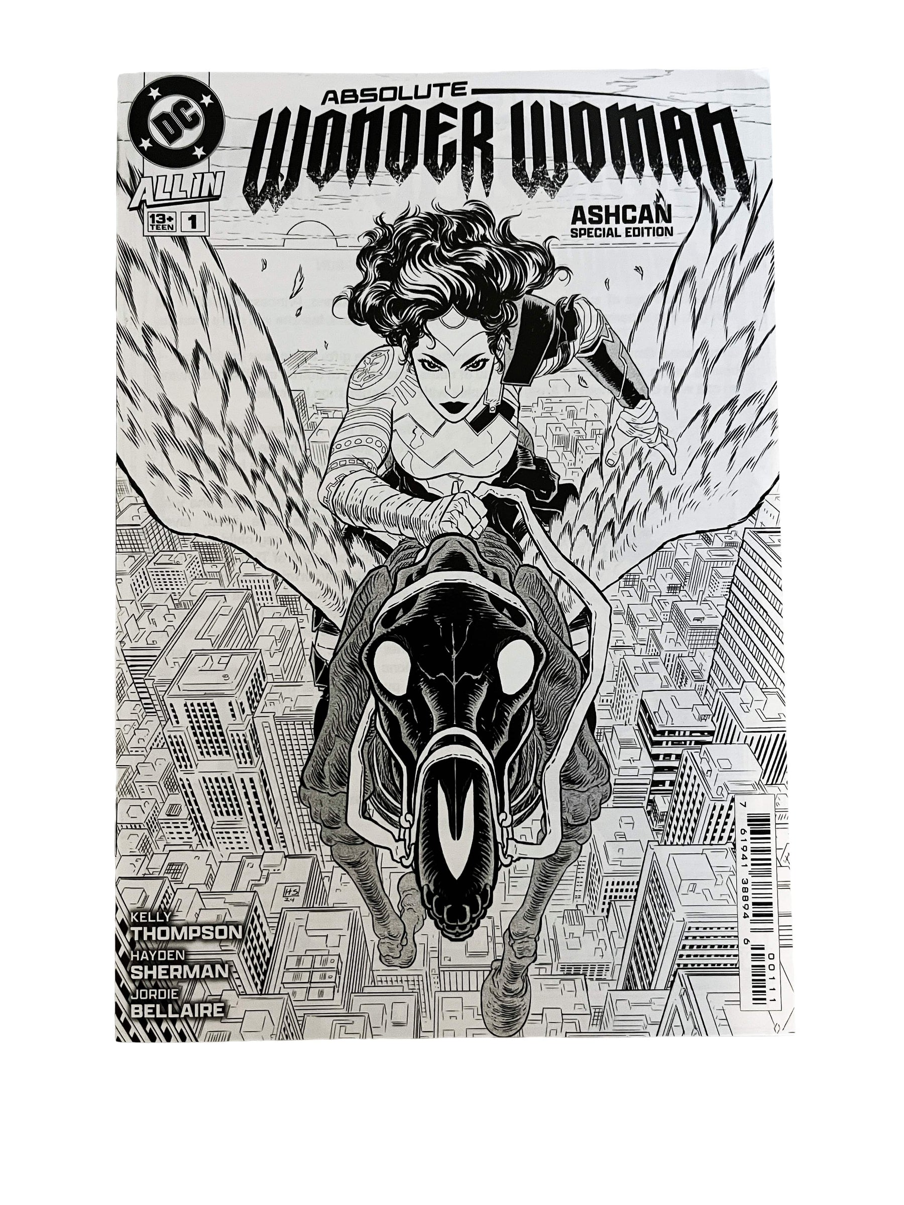 ABSOLUTE WONDER WOMAN #1 ASHCAN [SIGNED BY HAYDEN SHERMAN]