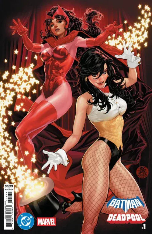 DC MARVEL BATMAN DEADPOOL #1 (ONE SHOT) CVR D MARK BROOKS ZATANNA SCARLET WITCH CARD STOCK VAR [SIGNED BY JOSH WILLIAMSON]