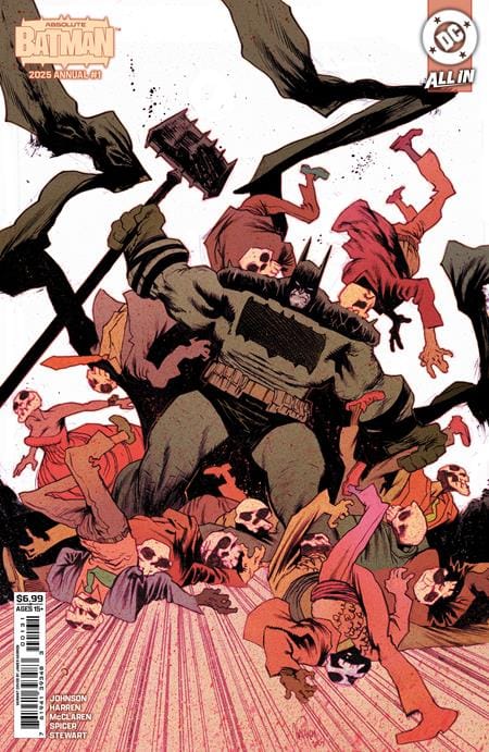 FIRST PRINTING - ABSOLUTE BATMAN 2025 ANNUAL #1 (ONE SHOT) CVR C JAMES HARREN CARD STOCK VAR [SIGNED BY NICK DRAGOTTA & SCOTT SNYDER]