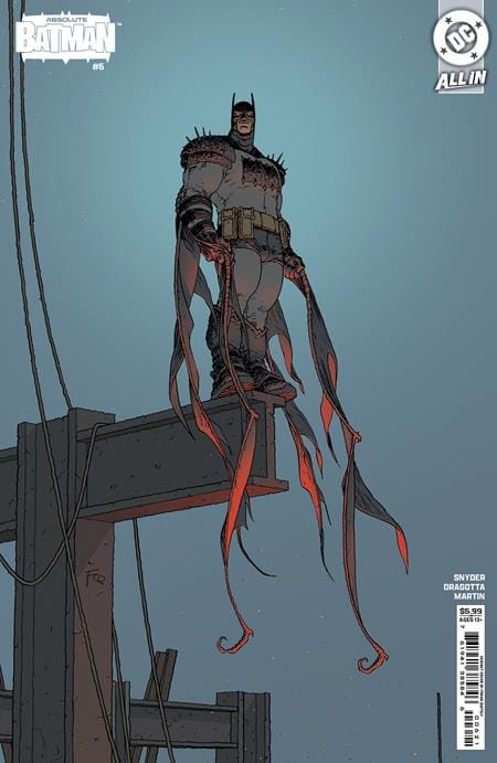 FIRST PRINTING - ABSOLUTE BATMAN #6 CVR B FRANK QUITELY CARD STOCK VAR [SIGNED BY NICK DRAGOTTA & SCOTT SNYDER]