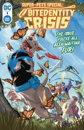 DC COMICS Comic Books SUPER-PETS SPECIAL BITEDENTITY CRISIS #1 OS CVR A PETE WOODS 76194138578500111