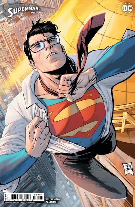 DC Comics Comic Books SUPERMAN #17 CVR B TONY S DANIEL CARD STOCK VAR (ABSOLUTE POWER) 76194137950001721 0624DC035