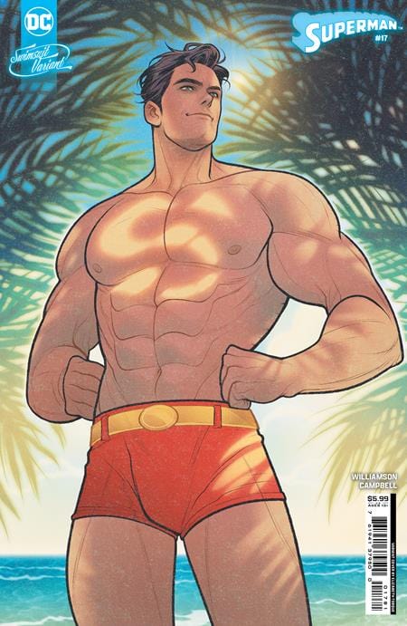 DC Comics Comic Books SUPERMAN #17 CVR F ELIZABETH TORQUE SWIMSUIT CARD STOCK VAR (ABSOLUTE POWER) 76194137950001781 0624DC039