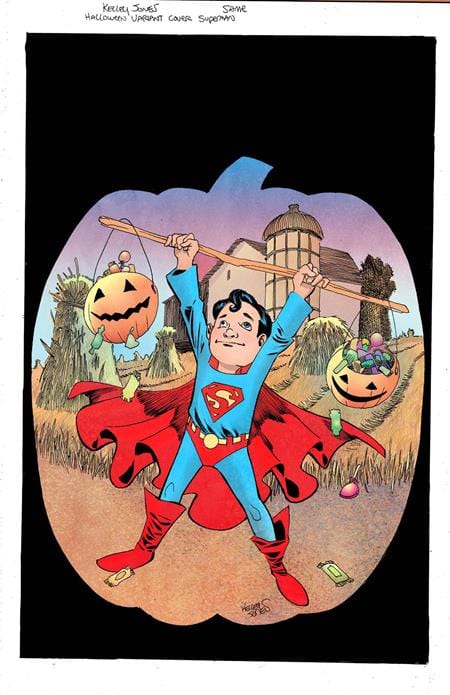 DC Comics Comic Books SUPERMAN #19 CVR E KELLEY JONES TRICK OR TREAT CARD STOCK VAR 76194137950001981 0824DC056