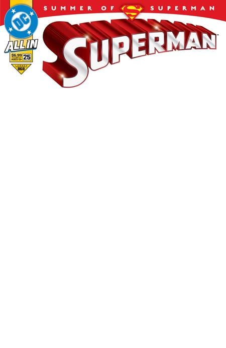 SUPERMAN #25 CVR G BLANK CARD STOCK VAR