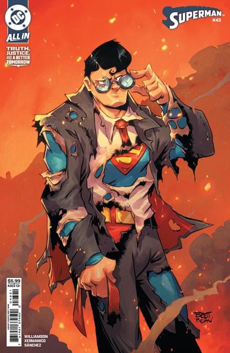 DC Comics Comic Books SUPERMAN #43 CVR B BRETT BEAN CARD STOCK VAR (Release Date: 10/28/2026) 76194137950004321 0826DC0174