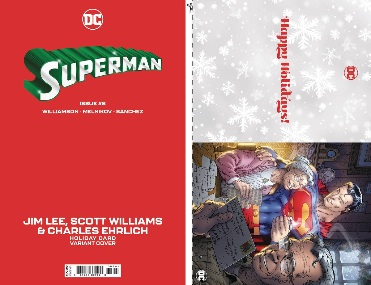 DC Comics Comic Books SUPERMAN #8 CVR D JIM LEE DC HOLIDAY CARD SPECIAL EDITION 76194137950000861